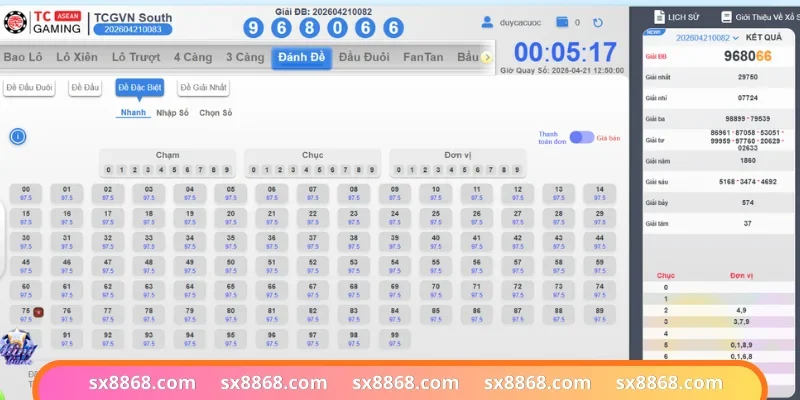 Tỷ lệ thưởng xổ số SX88 cực kỳ xanh chín
